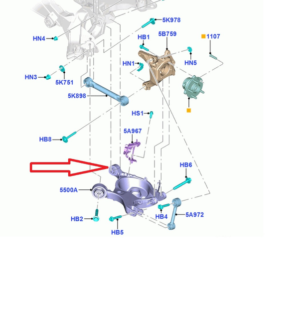 Сайлентблок плавающий заднего подпружинного рычага Ford Fusion