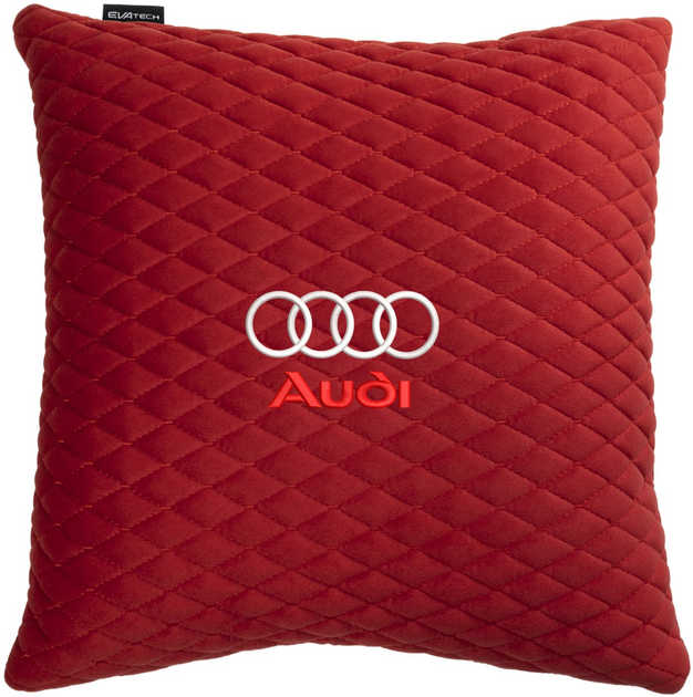 Подушка EVAtech 40 х 40 см Audi Червона з червоною ниткою від Rozetka на платформі USKIDKA Акція на Подушка EVAtech 40 х 40 см Audi Червона з червоною ниткою від Rozetka