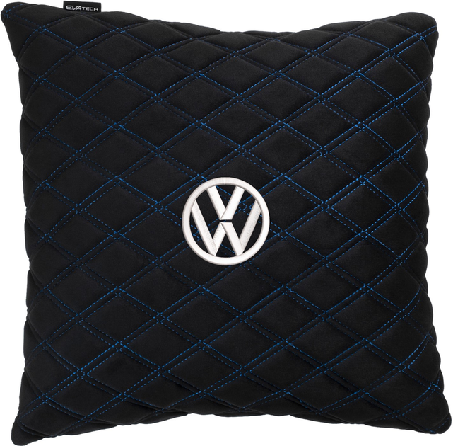 Подушка EVAtech 40 х 40 см Volkswagen Чорна з синьою ниткою від Rozetka на платформі USKIDKA Акція на Подушка EVAtech 40 х 40 см Volkswagen Чорна з синьою ниткою від Rozetka