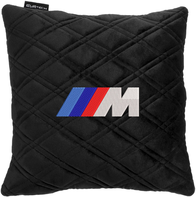 Подушка EVAtech 30 х 30 см BMW M Чорна з чорною ниткою від Rozetka на платформі USKIDKA Акція на Подушка EVAtech 30 х 30 см BMW M Чорна з чорною ниткою від Rozetka