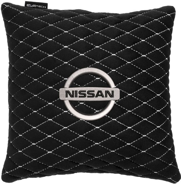 Подушка EVAtech 30 х 30 см Nissan Чорна з білою ниткою від Rozetka на платформі USKIDKA Акція на Подушка EVAtech 30 х 30 см Nissan Чорна з білою ниткою від Rozetka