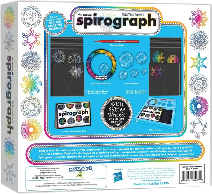 Zestaw do zdrapywania i projektowania Dante Spirograph (5026175562032) - obraz 1