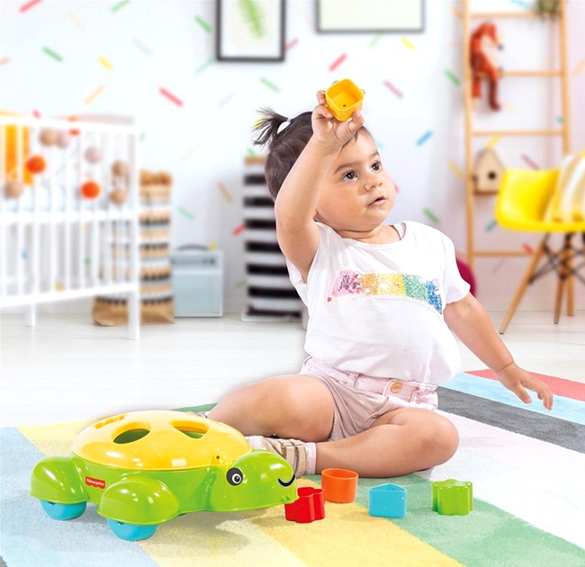Zabawka dla niemowląt Fisher Price Turtle Shape Sorter (8690089018045) - obraz 4