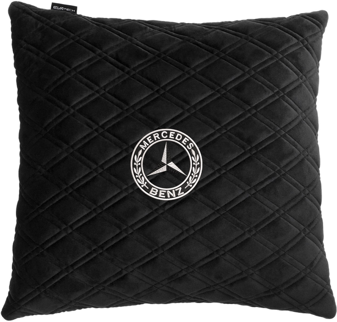 Подушка EVAtech 40 х 40 см Mercedes-Benz Чорна з чорною ниткою від Rozetka на платформі USKIDKA Акція на Подушка EVAtech 40 х 40 см Mercedes-Benz Чорна з чорною ниткою від Rozetka