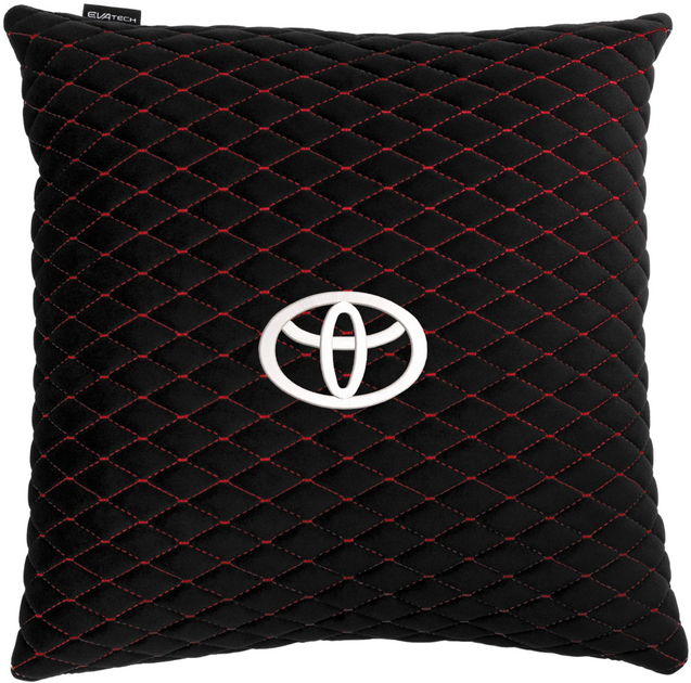 Подушка EVAtech 40 х 40 см Toyota Чорна з червоною ниткою від Rozetka на платформі USKIDKA Акція на Подушка EVAtech 40 х 40 см Toyota Чорна з червоною ниткою від Rozetka