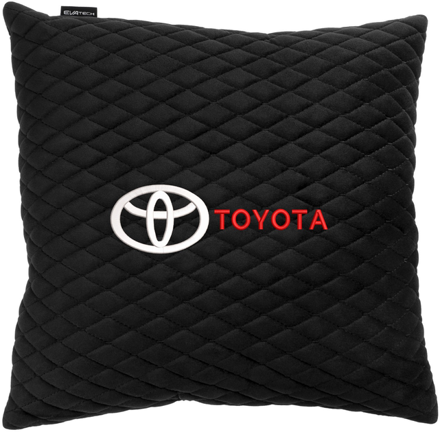 Подушка EVAtech 40 х 40 см Toyota Чорна з чорною ниткою від Rozetka на платформі USKIDKA Акція на Подушка EVAtech 40 х 40 см Toyota Чорна з чорною ниткою від Rozetka