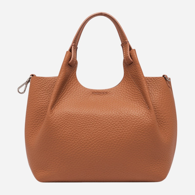 Комплект (сумка + косметичка) жіночий з натуральної шкіри Gianni Chiarini BS-9719-RNGDBL-13857 Коричневий (800070334539) - зображення 4