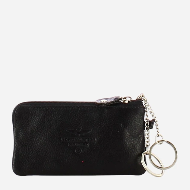 Ключниця чоловіча шкіряна Aeronautica Militare AM107-NE Чорна (800070241461) - зображення 2