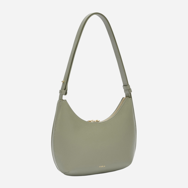 Сумка жіноча з натуральної шкіри маленька Furla WB01500BX3353AG7001007 Зелена (800070334428) - зображення 4