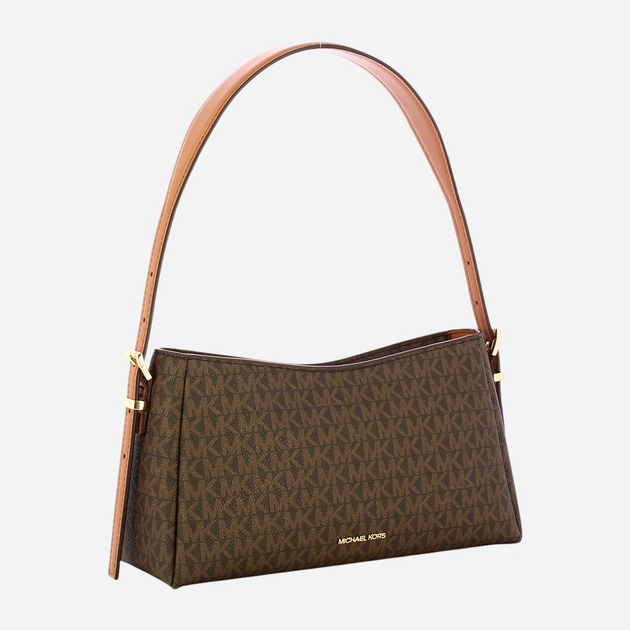 Сумка-багет сідло жіноча середня Michael Kors 32R5G9OC6B-252 Коричнева (800070334466) - зображення 3