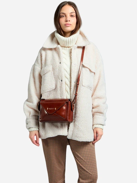 Torebka crossbody damska skórzana The Bridge 04290401-14 Brązowa (800070338630) - obraz 2