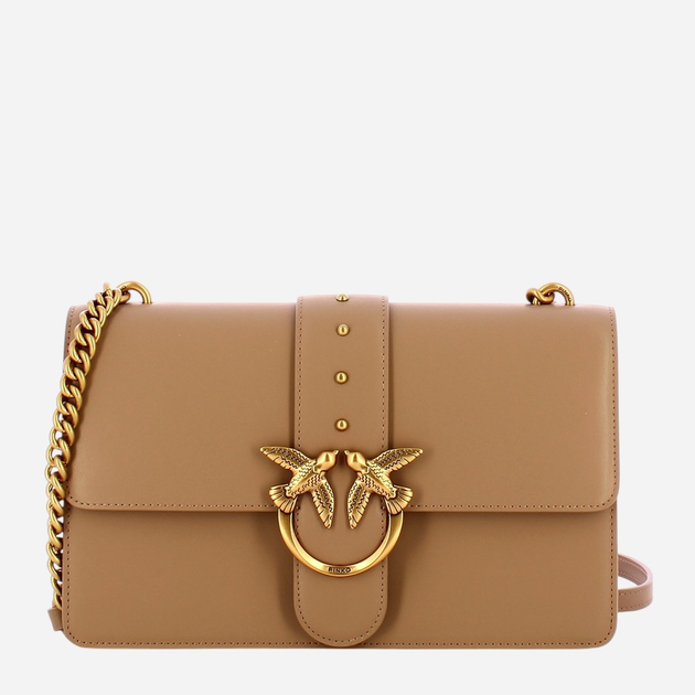 Torebka crossbody damska skórzana Pinko 100053A0F1-D01Q Beżowa (800070338997) - obraz 1
