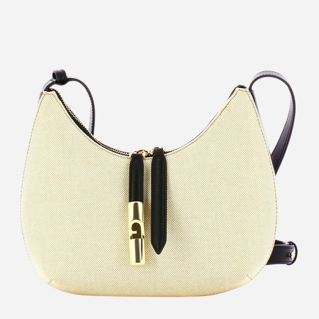 Сумка крос-боді через плече жіноча тканинна середня Furla WB01634BX3542NN0001007 Молочний/Чорний (800070334435) - зображення 1
