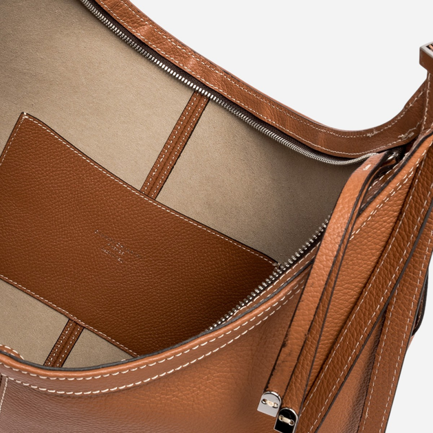 Torba shopper damska skórzana Gianni Chiarini BS-11321-GRN-1117 Brązowa (800070334501) - obraz 5