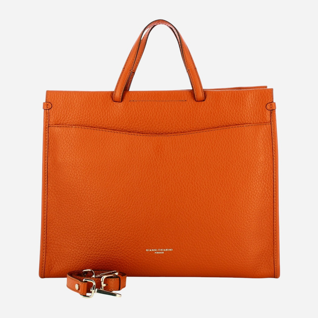 Сумка-шопер жіноча з натуральної шкіри Gianni Chiarini BS-11400-TKL-1117 Коричнева (800070334512) - зображення 4