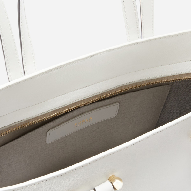 Torba shopper damska skórzana Furla WB01453BX31693576S1007 Biała (800070334453) - obraz 5