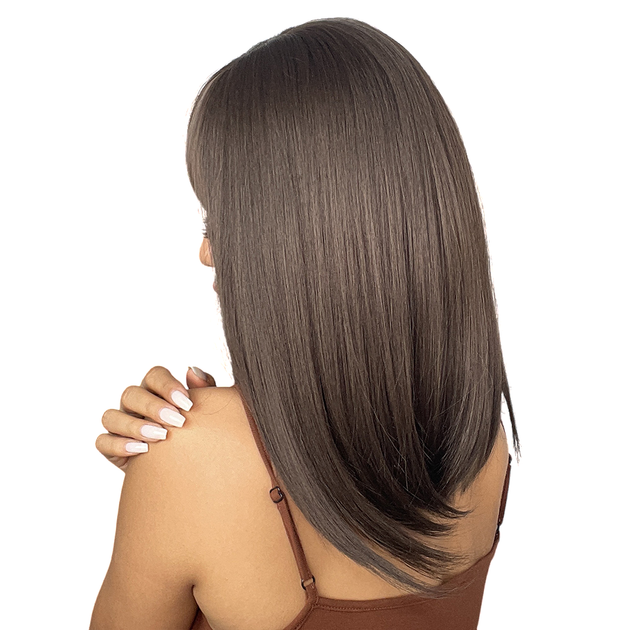 Парик Medium Ombre Brown, натуральные синтетические волосы - Фото 2 Парик Medium Ombre Brown, натуральные синтетические волосы - изображение 2