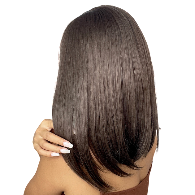 Парик Medium Ombre Brown, натуральные синтетические волосы - Фото 10 Парик Medium Ombre Brown, натуральные синтетические волосы - изображение 10