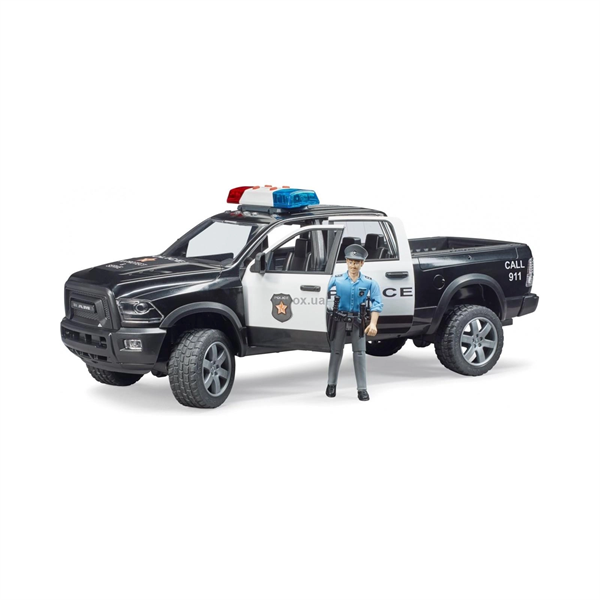 Автомодель Bruder Поліцейський пікап RAM 2500 із фігуркою 1:16 (02505) - Фото 3 Автомодель Bruder Поліцейський пікап RAM 2500 із фігуркою 1:16 (02505) - зображення 3