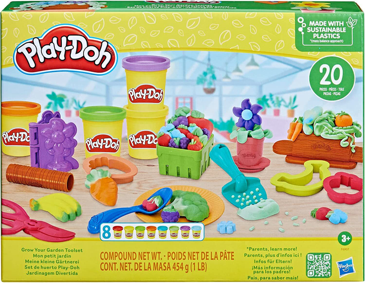 Zestaw kreatywny Play-Doh Grow Your Garden Toolset (5010994208578) - obraz 1