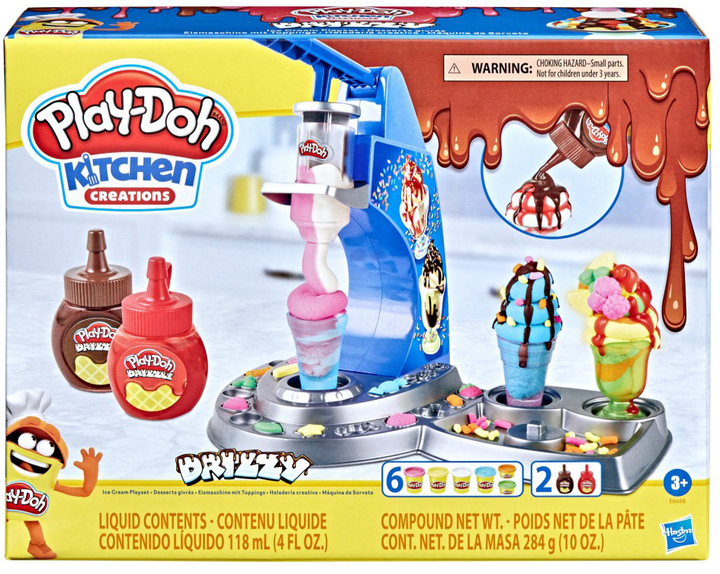 Zestaw kreatywny Play-Doh Kitchen Creations Tęczowa lodziarnia (5010993911608) - obraz 1