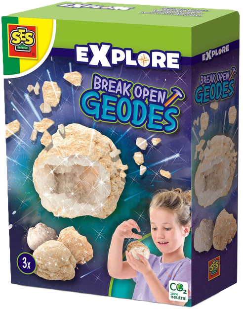 Zestaw doświadczalny Ses Creative Explore Break open geodes (8710341250799) - obraz 1