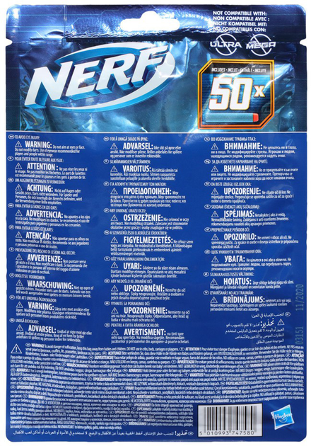 Набір дротиків для бластера Nerf Elite 2.0 50 шт (5010993747580) - зображення 4