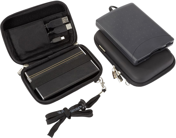 Чохол для зовнішніх HDD 2.5" RIVACASE 9101 HDD Black - зображення 3