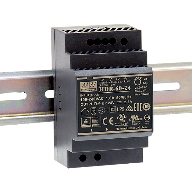 Блок питания 60W MEANWELL HDR-60-48 IP31 - изображение 1