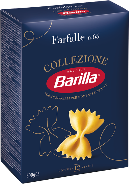 Макароны Barilla Farfalle №65 бабочки 500 г (8076808060654_116244/8076809580144) - изображение 4