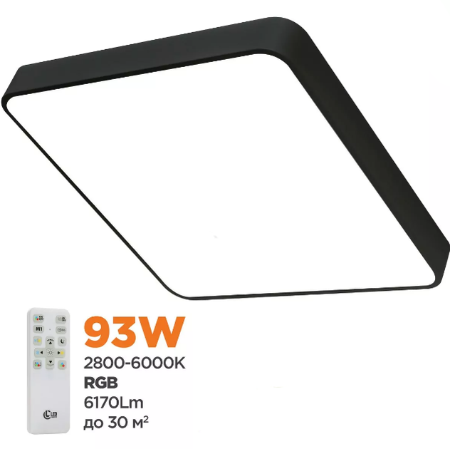 Светильник светодиодный AVOCA LC S5055 93W RC BK Led Concept - изображение 2