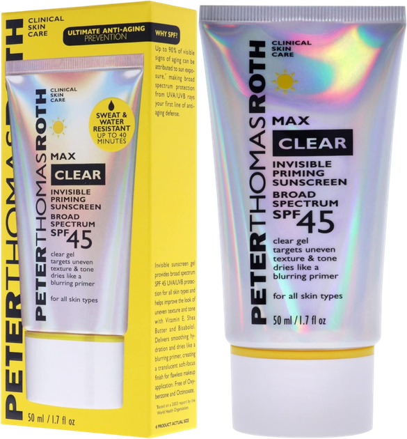 Сонцезахисний крем для обличчя Peter Thomas Roth Max Clear SPF45 50 мл (670367014905) - зображення 3