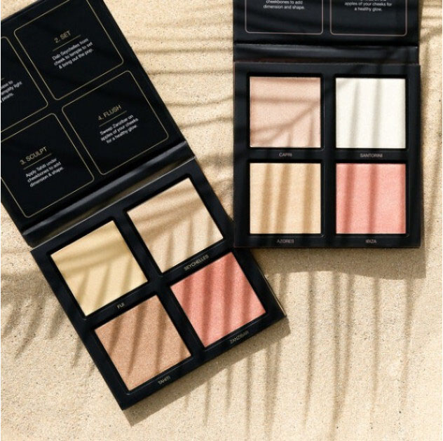 Paleta rozświetlaczy Huda Beauty 3D Pink Sands w kamieniu 31.5 g (6291106031072) - obraz 3