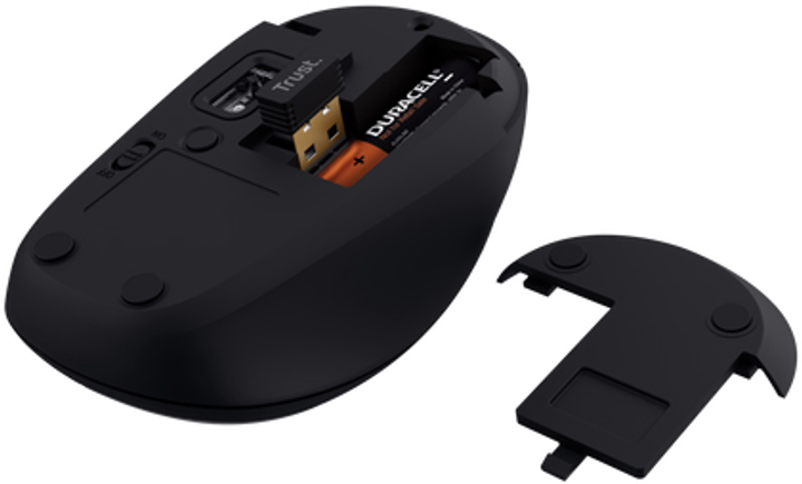 Мышь Trust Yvi+ Multi-Device Wireless/Bluetooth Black (TR25440) - изображение 4