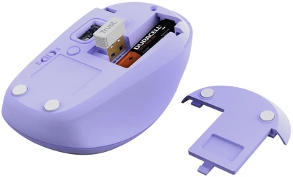 Миша Trust Yvi+ Multi-Device Wireless/Bluetooth Purple (TR25583) - зображення 4