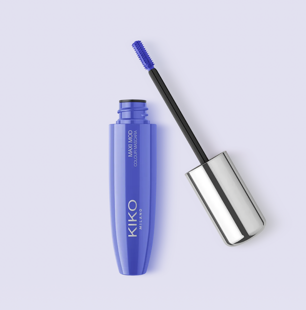 Туш кольорова Kiko Milano Maxi mod colour mascara (01 Electric Blue) - зображення 3