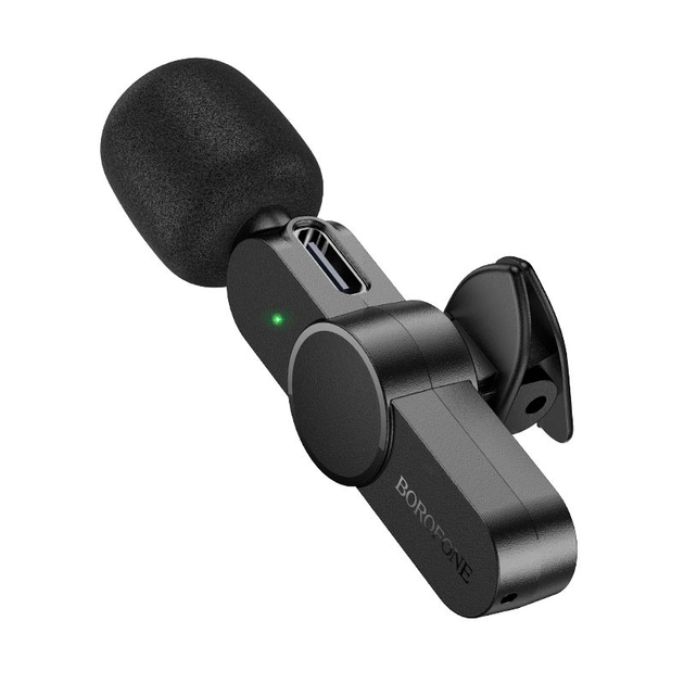 Бездротова мікрофонна система BOROFONE BFK12 Trophy lavalier (iPhone/Type-C) - Фото 5 Бездротова мікрофонна система BOROFONE BFK12 Trophy lavalier (iPhone/Type-C) - зображення 5