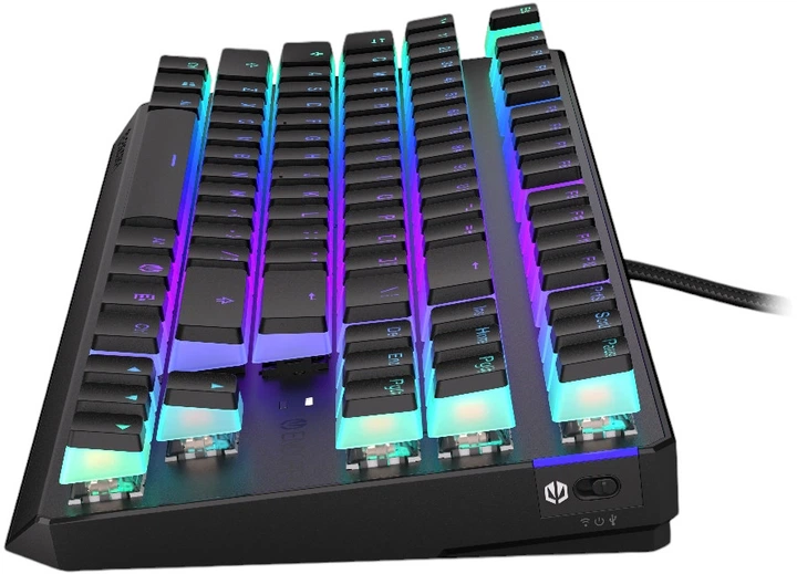 Клавіатура бездротова Endorfy Thock TKL Pudding Kailh Box Red Wireless Black (EY5A119) - зображення 9