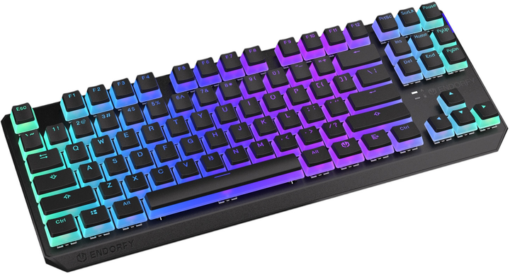 Klawiatura bezprzewodowa Endorfy Thock TKL Pudding Kailh Box Red Wireless Black (EY5A119) - obraz 3