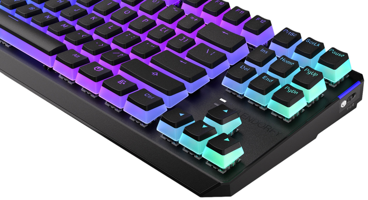 Klawiatura bezprzewodowa Endorfy Thock TKL Pudding Kailh Box Red Wireless Black (EY5A119) - obraz 10