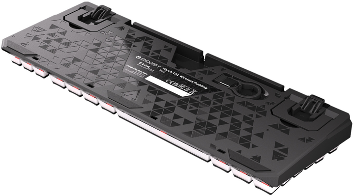 Klawiatura bezprzewodowa Endorfy Thock TKL Pudding Kailh Box Red Wireless Black (EY5A119) - obraz 16