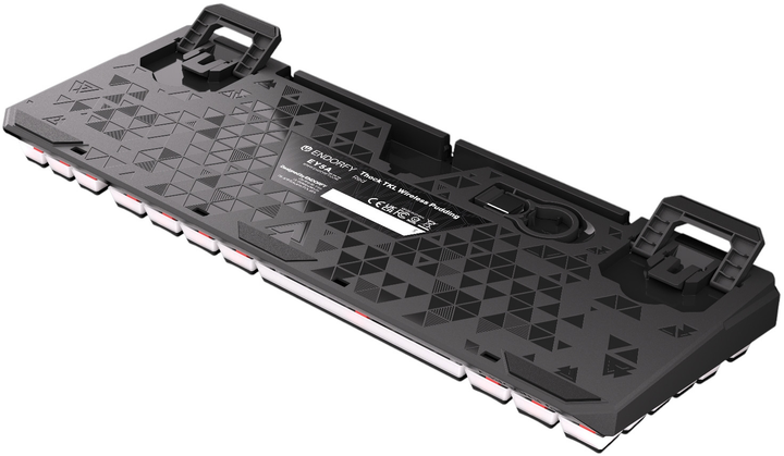Klawiatura bezprzewodowa Endorfy Thock TKL Pudding Kailh Box Red Wireless Black (EY5A119) - obraz 17