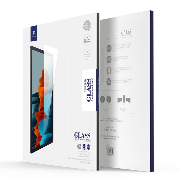 Защитное стекло Dux Ducis HD Full Screen для Samsung Galaxy Tab S9 FE Plus S9 Plus 12.4'' (0.33 мм) - Фото 4 Защитное стекло Dux Ducis HD Full Screen для Samsung Galaxy Tab S9 FE Plus S9 Plus 12.4'' (0.33 мм) - изображение 4