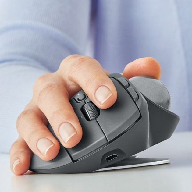 Mysz Logitech MX Ergo Bluetooth Graphite (910-005179) - obraz 8