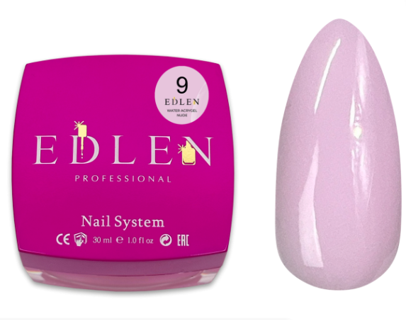 Гель Edlen Water Acrygel №09 Nude 30 мл - Фото 1 Гель Edlen Water Acrygel №09 Nude 30 мл - зображення 1