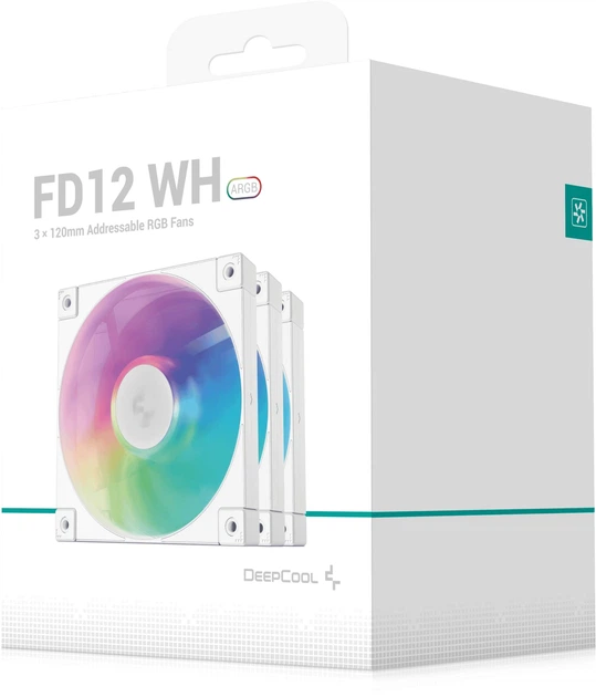 Вентилятор DeepCool FD12 ARGB WH-3 IN 1 (R-FD12-WHAPN3-G) - зображення 10