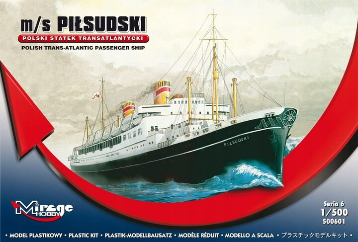 Zestaw do składania Mirage m/s Piłsudski 1:500 (5901461500410) - obraz 1