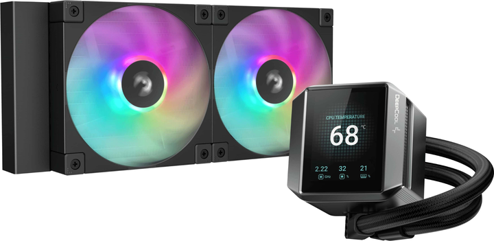 Система водяного охолодження DeepCool Mystique 240 ARGB Black (R-LX550-BKADSNC-G-1) - зображення 1