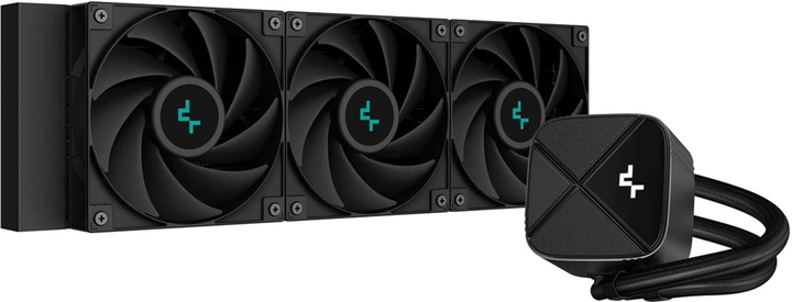 Система водяного охолодження DeepCool LS720S Zero Dark (R-LS720-BKNNMM-G-1) - зображення 1