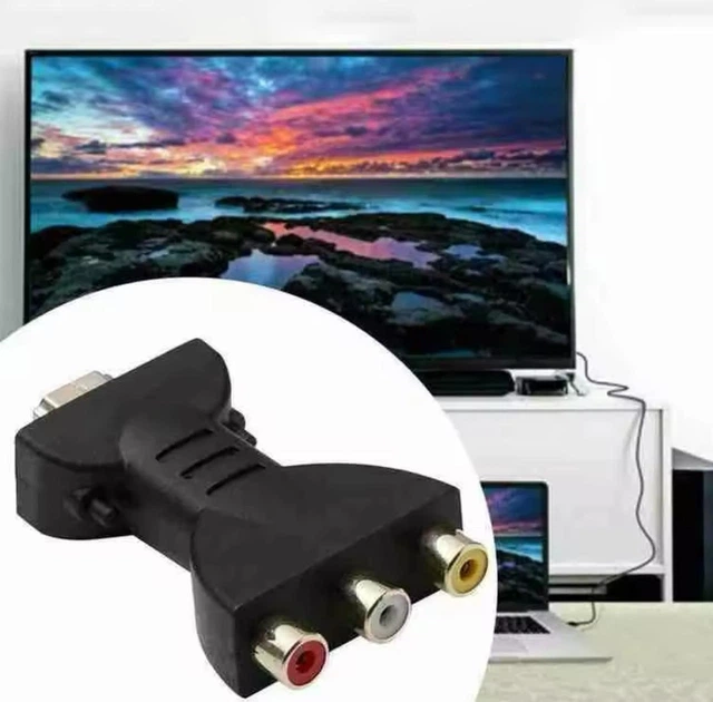 Аудіо адаптер - перехідник CUJMH HDMI до 3 RCA AV конвертер для телевізора / плеєра, чорний (98739503) - Фото 5 Аудіо адаптер - перехідник CUJMH HDMI до 3 RCA AV конвертер для телевізора / плеєра, чорний (98739503) - зображення 5